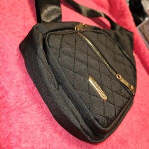 Black Quilted Crossbody Bag